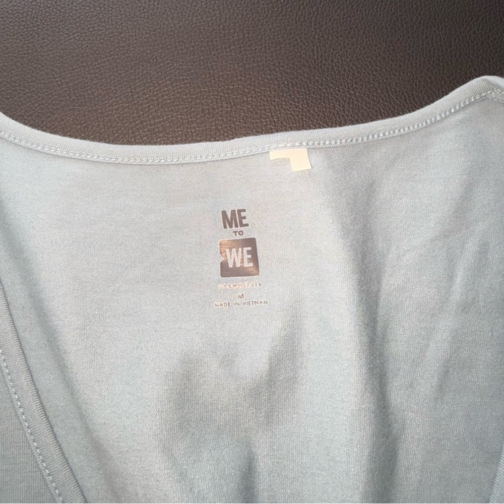NWOT! PacSun - Me to We - Faux Wrap Top - Light Blue, Medium - Picture 3 of 4